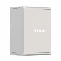 Шкаф настенный телекоммуникационный NTSS W 18U 600х450х964мм, 2 профиля 19, дверь сплошная металл, боковые стенки съемные, разобранный, серый RAL 7035