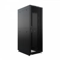 Шкаф напольный для ЦОД серверный NTSS ПРОЦОД PCM 48U 800х1070мм, 4 профиля 19, двойные боковые стенки, панель потолка с вводами, без панели пола, двер