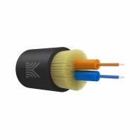 Оптический кабель универсальный, MM 50/125, OM2, 2 волокна, нг(А)-HF, черный