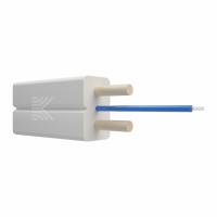 Кабель оптический FTTH, 1 волокно, G657A1, усилен стеклопрутками (белый)