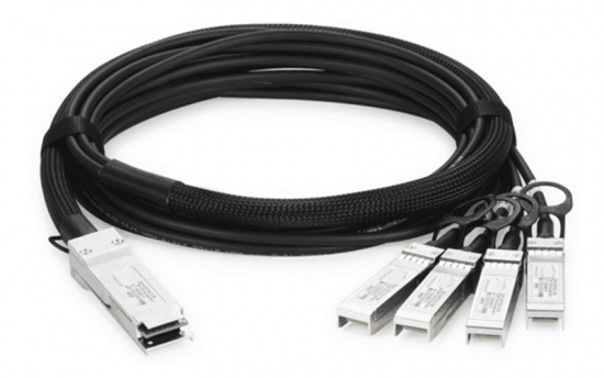 DAC кабель-breakout NIKOMAX QSFP28 в 4*SFP28, 100 Гбит/с в 4*25 Гбит/с, 1 м