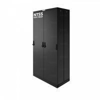 Шкаф оптический кроссовый NTSS ODF PROF 42U 900х500мм, модульные стенки, панели потолка и пола, двойные распашные глухие двери, черный RAL 9005