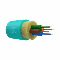 Оптический кабель дистрибьюшн распределительный, OM3, 50/125, 4 волокна, нг(А)-HF, аква