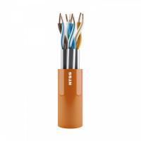 Кабель витая пара NTSS PREMIUM U/FTP 6A 4 пары одножильный 23AWG LSZH внутренний нг(А)-HF 500м оранжевый