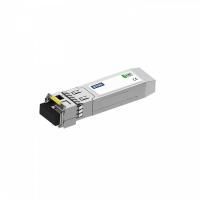Одноволоконный модуль NTSS SFP, WDM, 1,25 Гбит/с, разъём LC, рабочая длина волны (передача/прием) 1550/1490 нм, SM, дальность до 80 км, ОБ 24дБ , DDM