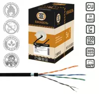 Кабель витая пара  F/UTP Cat5е PE 4PR LIGHT