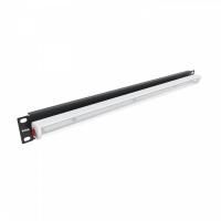 Панель осветительная NTSS, светодиодная (LED), крепление 19 1U, 220V, кабель 1.5м, немецкий стандарт, черный RAL 9005