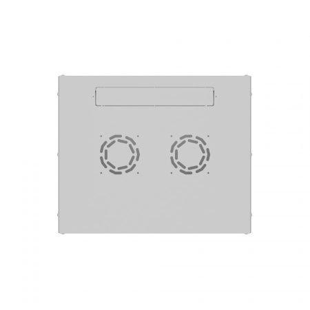 Шкаф настенный телекоммуникационный NTSS LIME 6U 550х600х370мм, 2 профиля 19, дверь стеклянная, боковые стенки несъемные, разобранный, серый RAL 7035