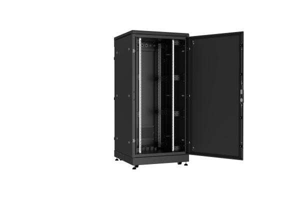 Напольный шкаф NIKOMAX 19", 33U, промышленный, цельнометаллические двери, степень защиты IP54, Ш800хВ1725хГ800мм, черный.