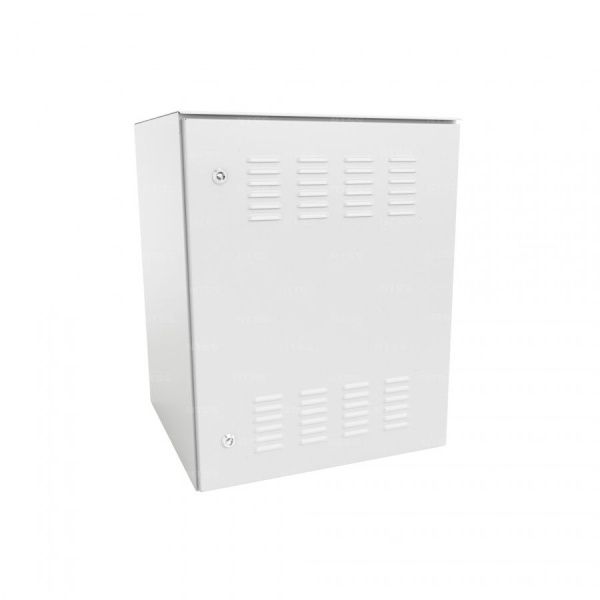 Шкаф настенный климатический NTSS WT 9U (ШхВхГ) 600x500x350 мм, 4 профиля 19, с обогревом 100W и вентиляцией, IP55, серый RAL 7035
