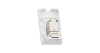 Настенная розетка NIKOMAX, 1 порт, Кат.5e (Класс D), 100МГц, RJ45/8P8C, FT-TOOL/110/KRONE, T568A/B, полный экран, со шторкой, белая - гарантия: 5 лет расширенная / 25 лет системная
