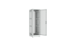 Напольный шкаф NIKOMAX серии TFR-R2 19", 42U, двери перфорированные, одностворчатая и двустворчатая, металлические стенки, Ш600хВ2010хГ800мм, в разобранном виде, серый