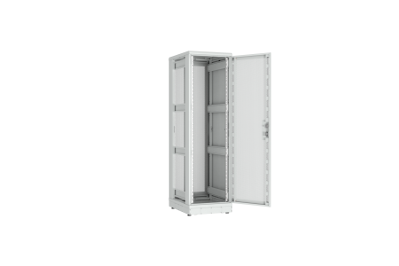 Напольный шкаф NIKOMAX серии TFR-R2 19", 42U, двери перфорированные, одностворчатая и двустворчатая, металлические стенки, Ш600хВ2010хГ800мм, в разобранном виде, серый