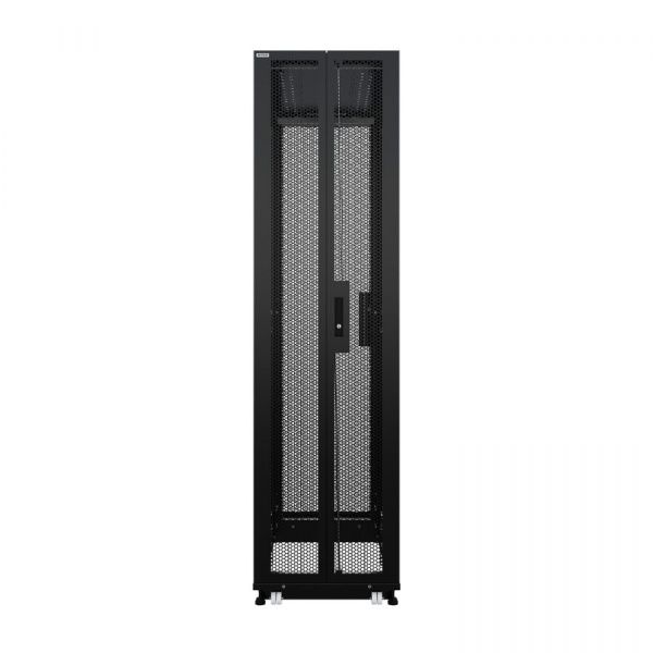 Шкаф напольный для ЦОД серверный NTSS ПРОЦОД PCM 42U 600х1200мм, 4 профиля 19, двойные боковые стенки, панель потолка с вводами, без панели пола, двер
