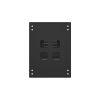 Шкаф напольный универсальный серверный NTSS R 42U 800х800мм, 4 профиля 19, двери перфорированная и сплошная металл, боковые стенки съемные, регулируем