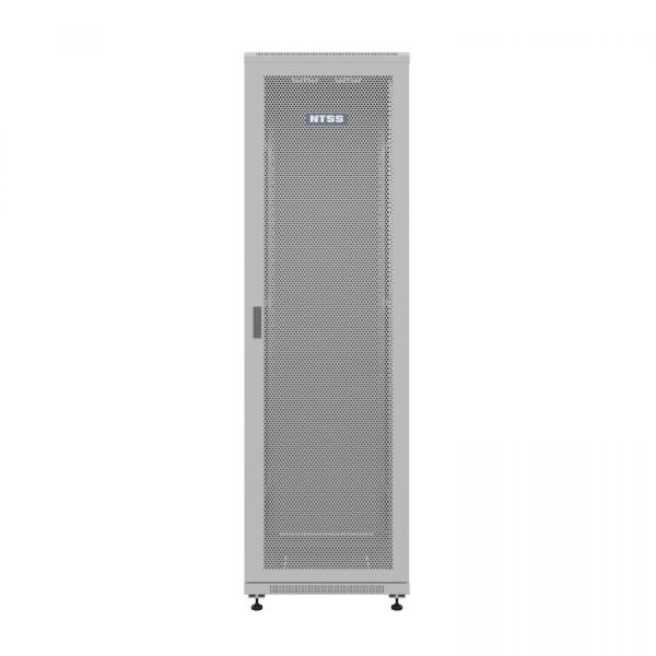 Шкаф напольный универсальный серверный NTSS R 18U 600х800мм, 4 профиля 19, двери перфорированная и сплошная металл, боковые стенки съемные, регулируем