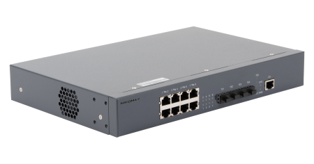 Управляемый коммутатор L3 NIKOMAX, Stack, 8*1/2.5 Гбит/с BaseT, 4*1/10Гбит/с SFP+, 1*блок питания