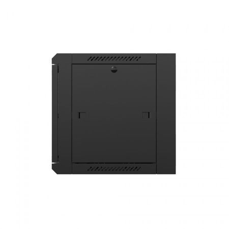 Шкаф настенный телекоммуникационный NTSS W 12U 600х600х635мм, 2 профиля 19, дверь сплошная металл, боковые стенки съемные, разобранный, черный RAL 900