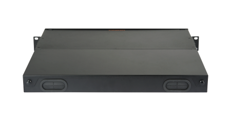 Оптический кросс NIKOMAX 19" серии CM, 1U, до 4 кассетных модулей/ панелей, выдвижной, черный