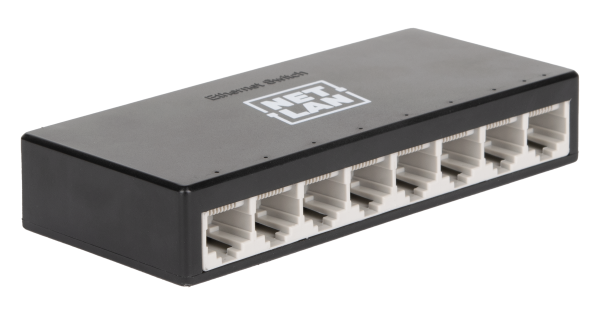 Коммутатор NETLAN, неуправляемый, 8*10/100/1000Мбит/с, DC5V 1A