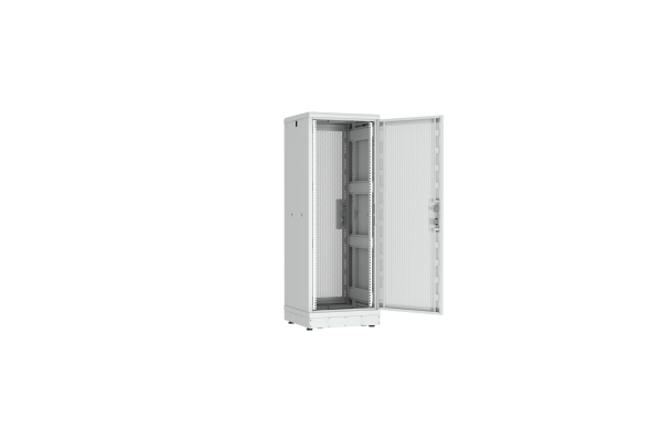 Напольный шкаф NIKOMAX серии TFR-R2 19", 33U, перфорированные двери, металлические стенки, Ш600хВ1702хГ600мм, в разобранном виде, серый