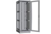 Напольный шкаф NIKOMAX серии TFR-R2 19", 47U, дверь со стеклом и металлическая, металлические стенки, Ш800хВ2232хГ1000мм, в разобранном виде, серый