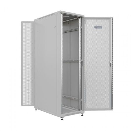 Шкаф напольный универсальный серверный NTSS R 47U 600х1000мм, 4 профиля 19, двери перфорированная и перфорированная двухстворчатая, боковые стенки съе