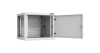 Настенный разборный шкаф NIKOMAX 19", 9U, металлическая дверь, Ш600хВ503хГ600мм, 2 пары монтажных направляющих, серый
