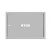 Шкаф настенный телекоммуникационный NTSS LIME 6U 550х600х370мм, 2 профиля 19, дверь сплошная металл, боковые стенки несъемные, разобранный, серый RAL
