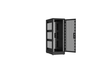 Напольный шкаф NIKOMAX серии TFR-R2 19", 33U, перфорированные двери, металлические стенки, Ш600хВ1702хГ1000мм, в разобранном виде, черный