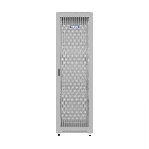 Шкаф напольный универсальный серверный NTSS R 42U 600х600мм, 4 профиля 19, двери перфорированная и перфорированная, боковые стенки съемные, регулируем