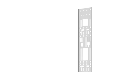 Лоток Zero-Unit NIKOMAX для крепления аксессуаров с крепежом, 47U серый.