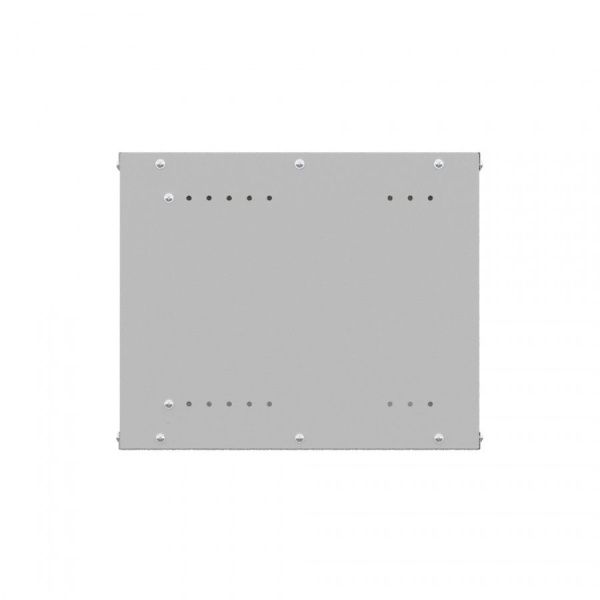Шкаф настенный телекоммуникационный NTSS LIME 18U 550х450х900мм, 2 профиля 19, дверь стеклянная, боковые стенки несъемные, разобранный, серый RAL 7035