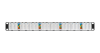 Коммутационная панель NIKOMAX 19", 1U, 24 порта, Кат.6a (Класс Ea), 500МГц, RJ45/8P8C, 110/KRONE, T568A/B, неэкранированная, с органайзером, черная - гарантия: 5 лет расширенная / 25 лет системная