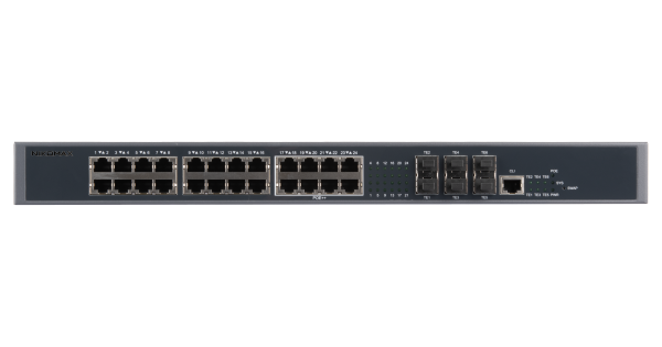 Управляемый коммутатор L3 PoE NIKOMAX, Stack, 24*1/2.5 Гбит/с PoE (8 портов 802.3BT, 16 портов 802.3at), 6*1/10Гбит/с SFP+, PoE 740Вт