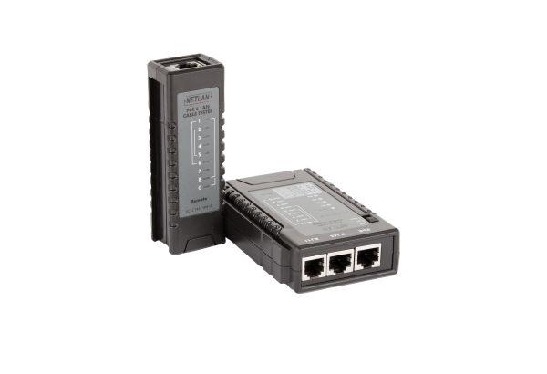 Кабельный тестер NETLAN, UTP/STP, RJ45, RJ12, RJ11, с функцией определения PoE