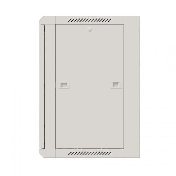 Шкаф настенный телекоммуникационный NTSS W 18U 600х600х964мм, 2 профиля 19, дверь сплошная металл, боковые стенки съемные, разобранный, серый RAL 7035