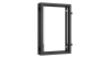 Пристенная поворотная секция NIKOMAX 19", 18U, Ш600хВ904хГ156мм, 1 пары L-образных монтажных направляющих, черный RAL 9005.