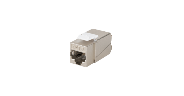 Модуль-вставка NIKOMAX типа Keystone, Кат.8.1 (Класс I), 2000МГц, RJ45/8P8C, самозажимной, T568A/B, полный экран, металлик - гарантия: 5 лет расширенная / 25 лет системная