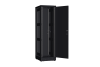 Напольный шкаф NIKOMAX серии TFR-R2 19", 42U, металлические двери, металлические стенки, Ш600хВ2010хГ800мм, в разобранном виде, черный