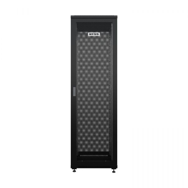 Шкаф напольный универсальный серверный NTSS R 22U 600х600мм, 4 профиля 19, двери перфорированная и перфорированная, боковые стенки съемные, регулируем