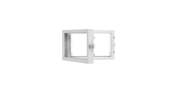 Пристенная поворотная секция NIKOMAX 19", 6U, Ш600хВ370хГ156мм, 1 пары L-образных монтажных направляющих, серый RAL 7035.