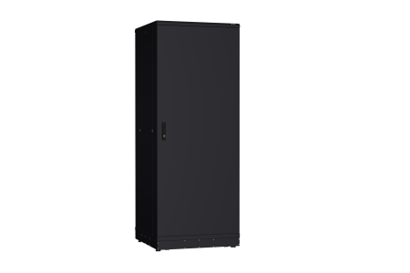 Напольный шкаф NIKOMAX серии TFR-R2 19", 42U, металлические двери, металлические стенки, Ш800хВ2010хГ800мм, в разобранном виде, черный