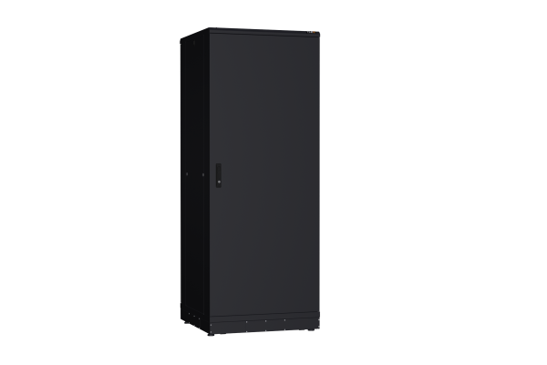 Напольный шкаф NIKOMAX серии TFR-R2 19", 42U, металлические двери, металлические стенки, Ш800хВ2010хГ800мм, в разобранном виде, черный