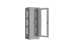 Напольный шкаф NIKOMAX серии TFR-R2 19", 33U, дверь со стеклом и металлическая, металлические стенки, Ш600хВ1702хГ600мм, в разобранном виде, серый