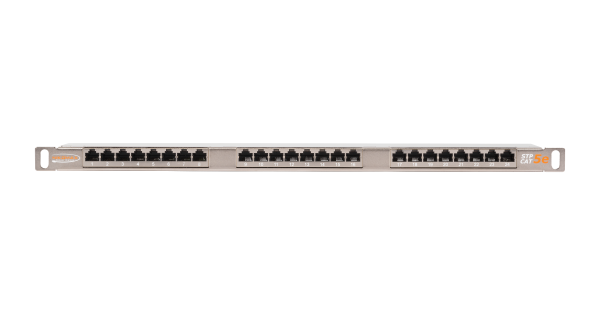 Коммутационная панель NIKOMAX 19", 0,5U, 24 порта, Кат.5e (Класс D), 100МГц, RJ45/8P8C, 110/KRONE, T568A/B, полный экран, с органайзером, металлик - гарантия: 5 лет расширенная / 25 лет системная