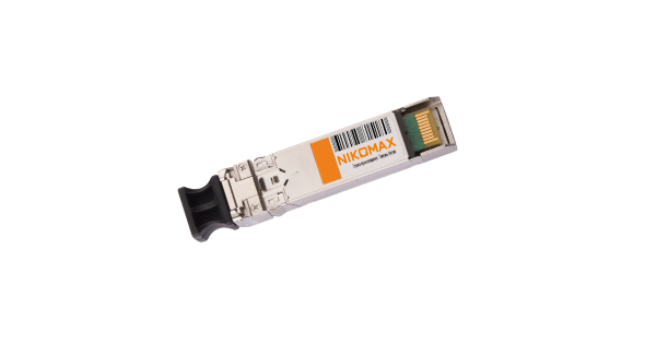 Модуль NIKOMAX SFP+, 10 Гбит/с, Duplex, 2 ОВ, SM, 2xLC, Tx:1550/Rx:1550 нм, DDM, 14 дБ (до 40 км), -40 +85 °С