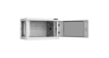 Настенный разборный шкаф NIKOMAX 19", 6U, стеклянная дверь, Ш600хВ370хГ450мм, 2 пары монтажных направляющих, серый