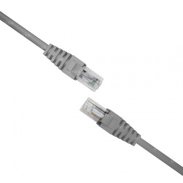Патч-корд NTSS PREMIUM 2xRJ45/8P8C, T568B UTP CAT6 LSZH 1,5 метра, серый