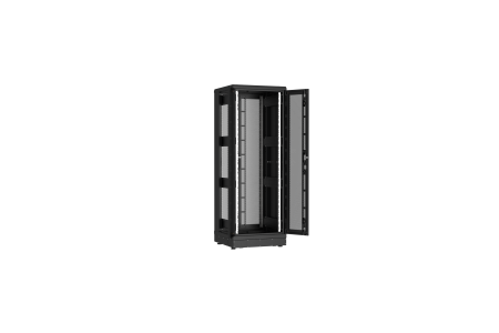 Напольный шкаф NIKOMAX серии TFR-R2 19", 33U,  двустворчатые перфорированные двери, металлические стенки, Ш600хВ1702хГ600мм, в разобранном виде, черный